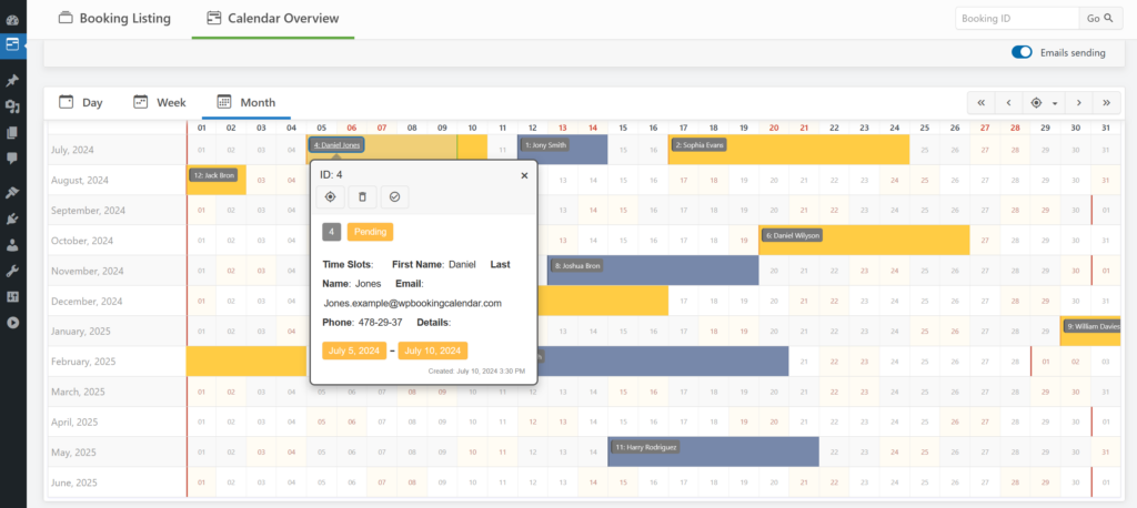 wp booking calendar